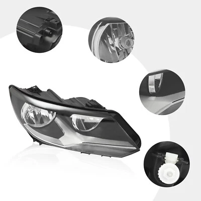 Fits 2012-2017 Volkswagen Tiguan Passenger Side Headlight Halogen Headlamp RH - Изображение 1 из 4