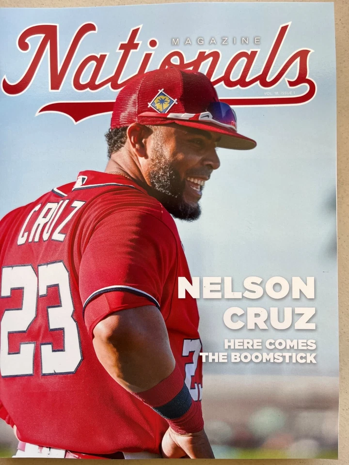 2022 WASHINGTON NATIONALS MAGAZINE PROGRAM WORLD SERIES CHAMPION NELSON CRUZ - Image 1 of 1