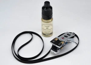 Chrome Headshell, Stylus, Belt, Oil Kit for SANSUI SR-222, SR-232, 27 - Picture 1 of 7