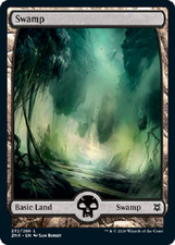MTG magic 1x Swamp #272 FOIL (M/NM) Zendikar Rising
