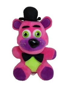 Blacklight Neon Freddy Fazbear Five Nights At Freddys FNAF Plush 8" 2019 READ - Picture 1 of 10