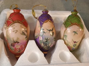 Bradford Editions 3 Nature's Jeweled Treasures Kolibri Ornamente, Lot 2 - Bild 1 von 7
