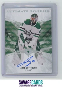2020-21 UD Ultimate Coll. Rookies Auto Jake Oettinger /299 #188 Dallas Stars - Picture 1 of 3
