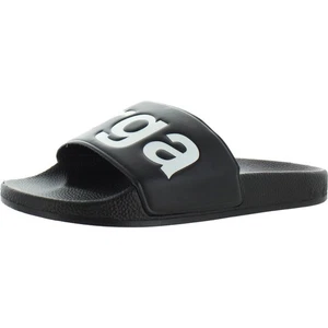Superga Womens 1908 Black Man Made Pool Slides Shoes 5 Medium (B,M) 3932 - Picture 1 of 3