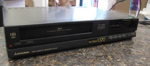 MITSUBISHI VIDEO CASSETTE RECORDER HS-U20 Twin Digital U20- Working ! -HD18 - Picture 1 of 8