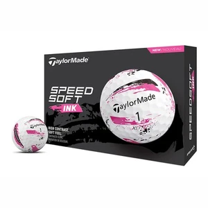 TaylorMade 2024 SpeedSoft Ink Pink Golf Balls (1 Dozen) - Picture 1 of 2