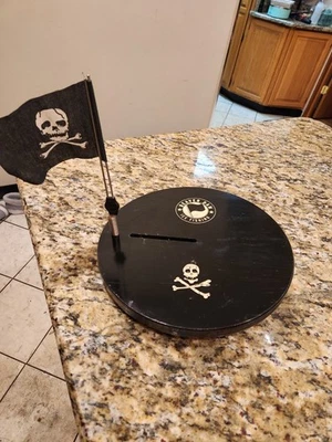 ПЛОТИНА БОБРА ОЧЕНЬ РЕДКАЯ JOLLY ROGER КРУГЛЫЙ ДЕРЕВЯННЫЙ 12» ЛЬДА РЫБАЛКИ НАКОНЕЧНИК ВВЕРХ - Изображение 1 из 4