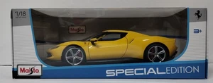 Maisto 1/18 Special Edition Ferrari 296 GTB Yellow VHTF - Picture 1 of 5