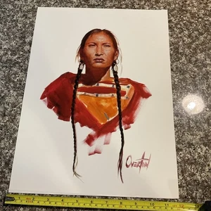 Greg Overton Künstler Indianer Kunst Lithographie 12x19 - Bild 1 von 14