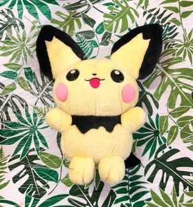 Pokemon X Nintendo X TOMY PICHU grandezza naturale fuzzy GRANDE 16" peluche pupazzo giocattolo vintage - Foto 1 di 7