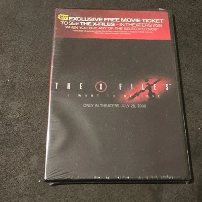 Boleto de película The X-Files I Want to Believe 2008 sin usar promoción nuevo sellado mejor compra Foto 1 de 4