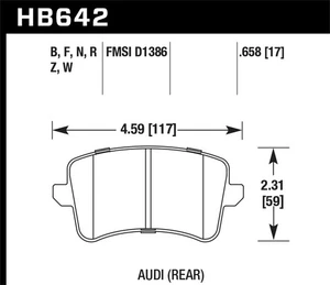 Hawk Performance HB642B.658 HPS 5.0 Disc Brake Pad - Picture 1 of 4