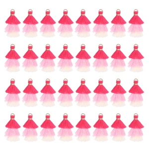 Mini Nappe Tristrato 1,6" Nappa Fatta a Mano Confezione da 50, Rosa Rosso Rosa Beige - Foto 1 di 6