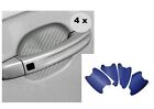 Produktbild -   4 Stück Schutzfolie für PKW Türgriff Griffmulde universal Carbon Blau Optik