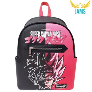 Bioworld Dragon Ball Super Super Saiyan Rose Goku Black Mini Backpack New - Picture 1 of 6