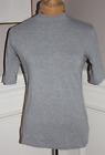 Banana Republic heather gray mock turtleneck top ladies t-shirt short sleeve S