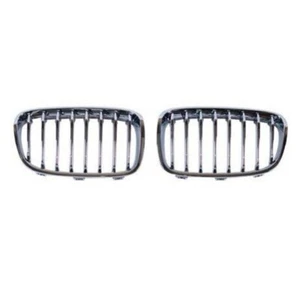 P Look Front Grille Grill Kidney 11-14 For BMW F20 F21 3DR 5DR 125i All Chrome - Picture 1 of 4