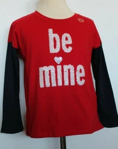 Gap Kids Girl’s Long Sleeve Tee Top Shirt Red Navy Size S/6-7/ NWT - Picture 1 of 1