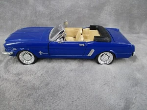 Sun Star 1964 Ford Mustang Die Cast Model Car 1/24 Scale Blue SS7711 Vintage - Picture 1 of 12