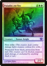 Paladin en-Vec FOIL 9th Edition PLD White Rare MAGIC GATHERING CARD ABUGames