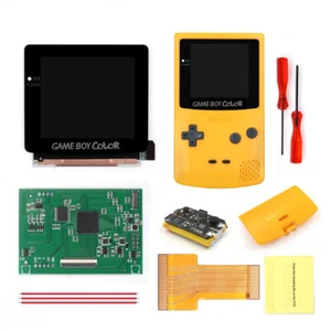 Single Glass Laminated OSD Menu IPS LCD Screen+Pre-cut Case With Battery For GBC - Picture 1 of 64