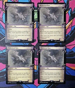 4x Mirkwood Bats x4 NM Showcase Scrolls MTG Lord of the Rings LTR Unplayed Magic - Picture 1 of 1