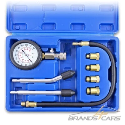 ENVA KOMPRESSIONSPRÜFER SET 0-20bar BENZIN M10 M12 M14 M18 KOMPRESSIONSTESTER