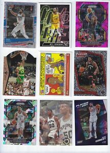 18 NBA Inserts/Parallels; Paul George, Kevin Durant, Collin Sexton, Kendall Gill