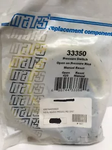 Mars 33350 Pressure Switch Open On Pressure Rise Manual Reset Open 425F - Picture 1 of 2