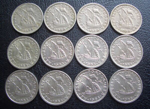 PORTUGAL 15 coins 2$50 1977 - 1985