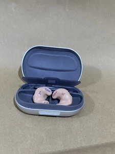 Starkey CE-1 ITE Hearing Aids 03-06-231098 & 99 Tested Working W Case - Picture 1 of 4