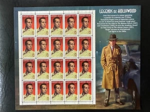 Scott #3152 Humphrey Bogart Legends of Hollywood Pane of 20 32¢ Stamps (1997) - Picture 1 of 2