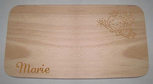 HB 120 - Fee Prinzessin + Name Holzbrett Holzbrettchen Lasergravur - Bild 1 von 1