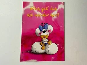 Original Postkarte Diddl Maus Nr. 64-e Dich geb ich nie wieder her! Diddlina - Bild 1 von 3
