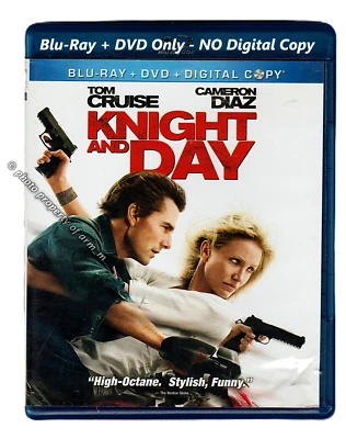 Knight and Day - Tom Cruise, Cameron Diaz (2010 Blu-Ray + DVD NR) V.G. Condition - Image 1 of 4