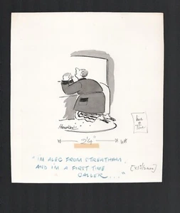 ORIG ARTWORK CARTOON FOR PUNCH BY HAWKER, Praying to God - Picture 1 of 1