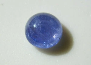 3.70 Carats Tanzanite 9mm Plain Round Shape Loose Cabochon - Picture 1 of 3