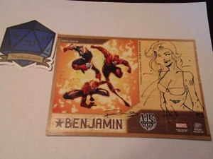 x1 Ryan Benjamin SDCC Marvel Vs System Promo Autograph Sketch TexasNerdGames - Picture 1 of 3