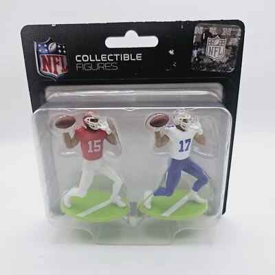NFL Excite Collectible Figures Patrick Mahomes Josh Allen Chiefs Bills - Image 1 of 2