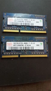 1GB Hynix DDR3-1066 Laptop RAM PC3-8500S 2Rx16 SO-DIMM HMT112S6BFR6C-G7 N0 AA-C - Picture 1 of 1