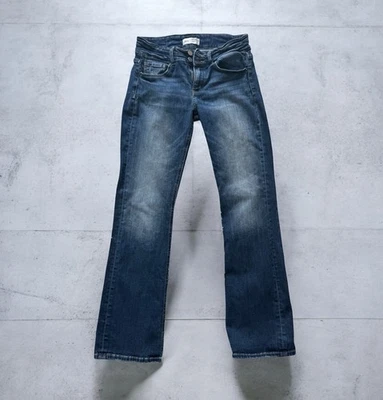 BKE Payton 靴型牛仔裤女式 29x33.5 弹力牛仔蓝色中号水洗扣 — 第 1/4 张图片