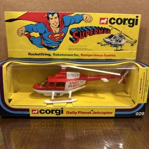 VTG Corgi 1978 SUPERMAN Daily Planet Jetcopter No. 929 WITH ROCKETS DC Comic NIB - Picture 1 of 4