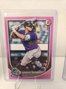 Bowman 2025 - Ezequiel Tovar #84 rosa/175 Rockies - Imagen 1 de 1