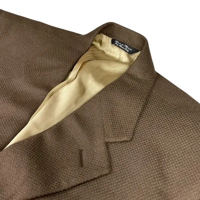 Chaqueta Blazer Joseph & Lyman Para Hombre 100% Cachemira 2 Botones Marrón • 42R Foto 1 de 4