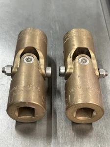 QTY 1 NAVAL BRONZE CURTIS UNIVERSAL JOINT 3/4" SQUARE BORE 1-3/4” DIAM. BZ651B - Picture 1 of 17