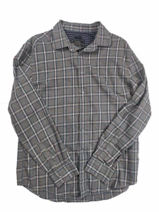 Jos A Bank Reserve Tailored Fit Grau Flanell L/Ärmel Knopfleiste Herren Größe XL - Bild 1 von 5