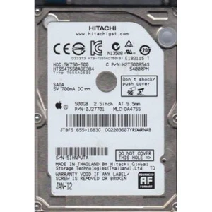 Hitachi HTS547550A9E384 500GB SATA 2.5" Internal Hard Drive - Picture 1 of 3