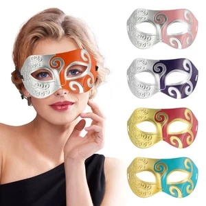 Maschera danza mascherata vecchio stile amanti uomo adesivo coppia - Foto 1 di 12