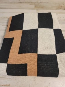 West Elm Krista Marie Young River Knit Blanket 50"X60" Copper - Picture 1 of 2