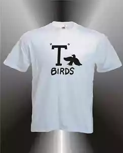 GREASE T BIRDS  -  MENS FUN 1950's THEME T-SHIRT - ALL SIZES - Picture 1 of 2
